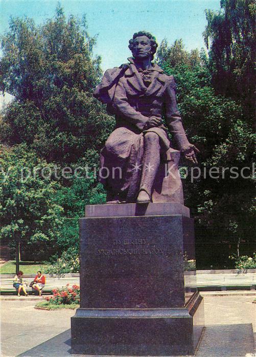 Kiev Kiew Monument Puschkin