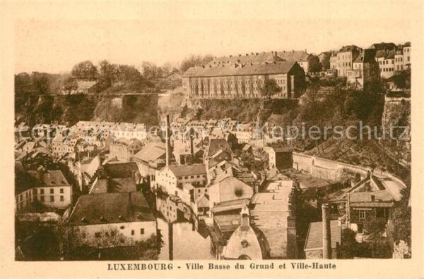 LUXEMBOURG  Luxemburg Ville Basse du Grund et Ville Haute