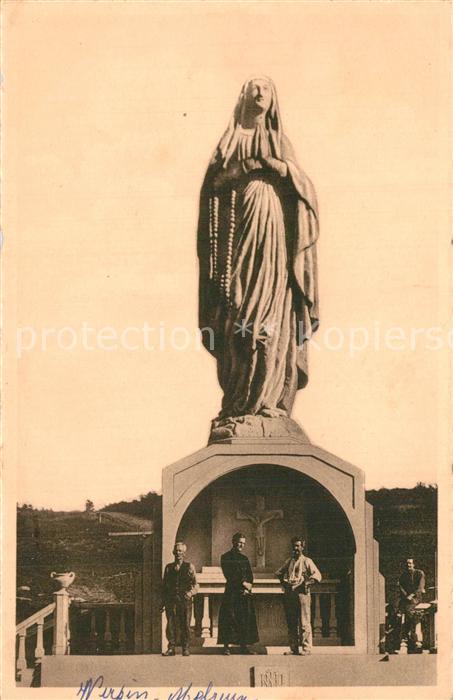 Melreux Liege La statue de ND de Lourdes