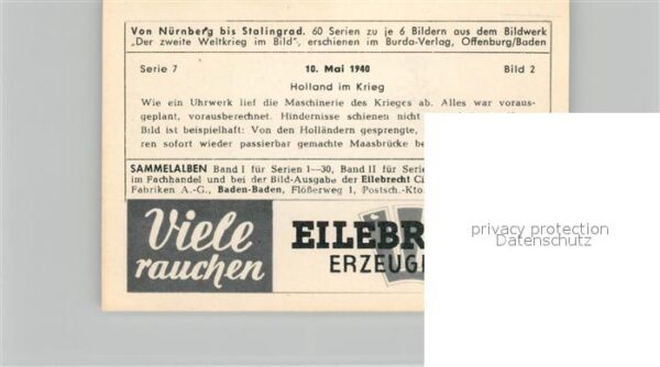 Militaria Deutschland WK2 Von N?rnberg bis Stalingrad 10. Mai 194 – Bild 2
