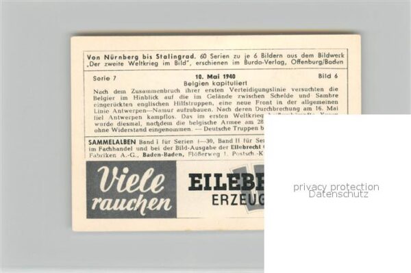Militaria Deutschland WK2 Von N?rnberg bis Stalingrad 10. Mai 194 – Bild 2