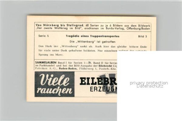 Militaria Deutschland WK2 Von N?rnberg bis Stalingrad Trag?die ei – Bild 2