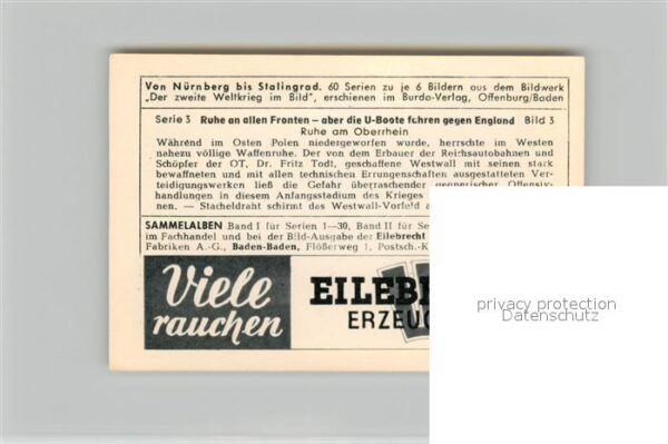 Militaria Deutschland WK2 Von N?rnberg bis Stalingrad Ruhe an all – Bild 2