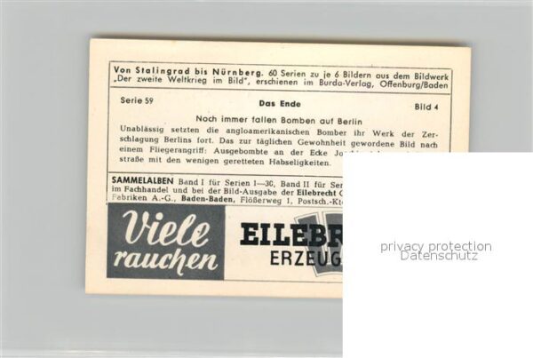 Militaria Deutschland WK2 Von N?rnberg bis Stalingrad Das Ende Bo – Bild 2