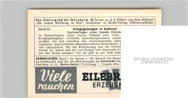 Militaria Deutschland WK2 Von Stalingrad bis N?rnberg Kriegsgefan – Bild 2