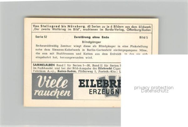 Militaria Deutschland WK2 Von Stalingrad bis N?rnberg Zerst?rung – Bild 2
