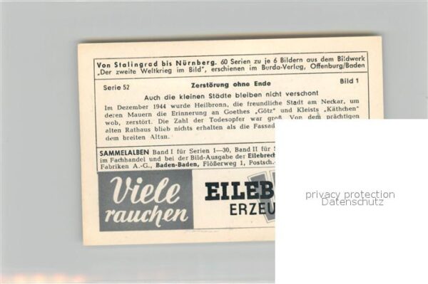 Militaria Deutschland WK2 Von Stalingrad bis N?rnberg Zerst?rung – Bild 2
