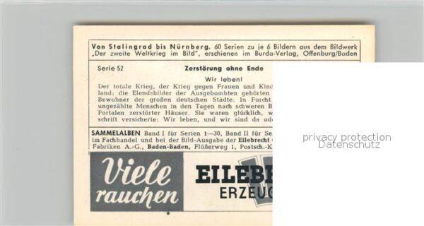 Militaria Deutschland WK2 Von Stalingrad bis N?rnberg Zerst?rung – Bild 2