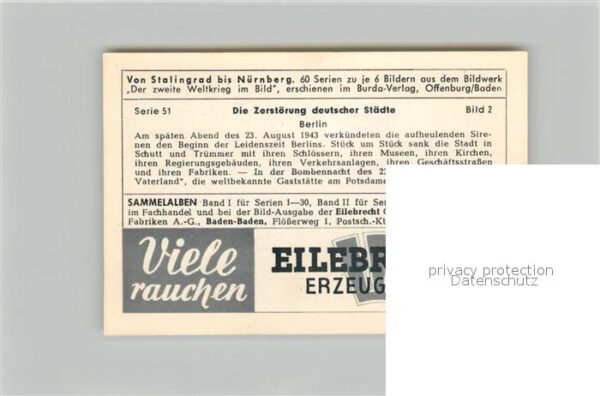 Militaria Deutschland WK2 Von Stalingrad bis N?rnberg Zerst?rung – Bild 2