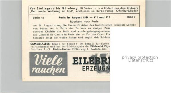 Militaria Deutschland WK2 Von Stalingrad bis N?rnberg Paris im Au – Bild 2