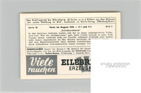 Militaria Deutschland WK2 Von Stalingrad bis N?rnberg Paris im Au – Bild 2