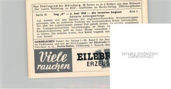 Militaria Deutschland WK2 Von Stalingrad bis N?rnberg Tag D 6. Ju – Bild 2