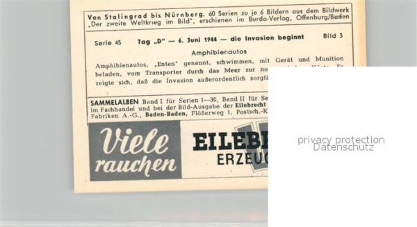 Militaria Deutschland WK2 Von Stalingrad bis N?rnberg Tag D 6. Ju – Bild 2