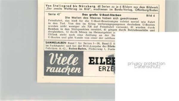 Militaria Deutschland WK2 Von Stalingrad bis N?rnberg Grosses U-B – Bild 2