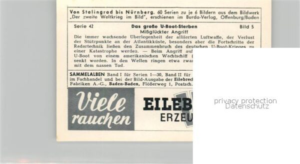 Militaria Deutschland WK2 Von Stalingrad bis N?rnberg Grosses U-B – Bild 2