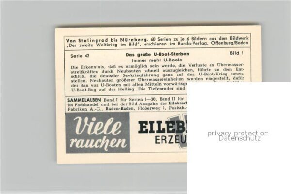 Militaria Deutschland WK2 Von Stalingrad bis N?rnberg Grosses U-B – Bild 2