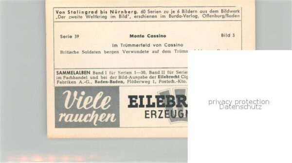 Militaria Deutschland WK2 Von Stalingrad bis N?rnberg Monte Cassi – Bild 2