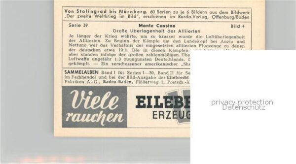 Militaria Deutschland WK2 Von Stalingrad bis N?rnberg Monte Cassi – Bild 2