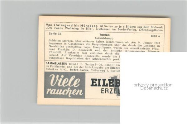 Militaria Deutschland WK2 Von Stalingrad bis N?rnberg Toulan Casa – Bild 2