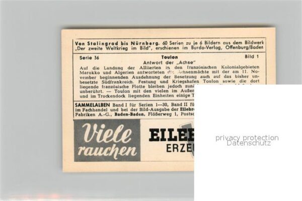 Militaria Deutschland WK2 Von Stalingrad bis N?rnberg Toulon Antw – Bild 2