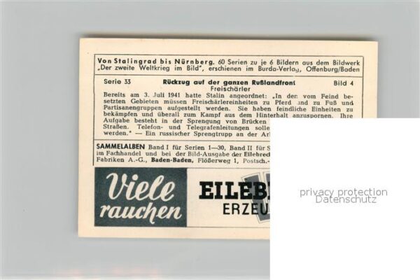 Militaria Deutschland WK2 Von Stalingrad bis N?rnberg R?ckzug auf – Bild 2