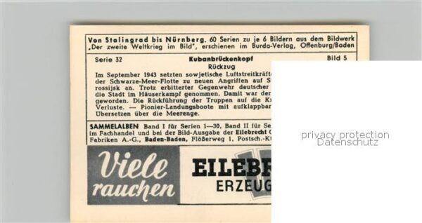 Militaria Deutschland WK2 Von Stalingrad bis N?rnberg Kubanbr?cke – Bild 2