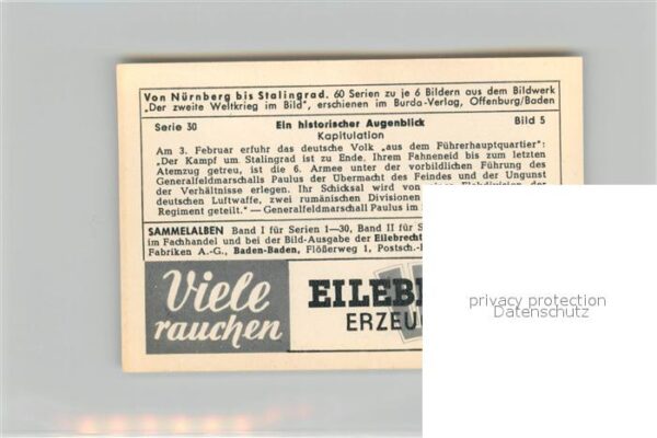 Militaria Deutschland WK2 Von Stalingrad bis N?rnberg Historische – Bild 2