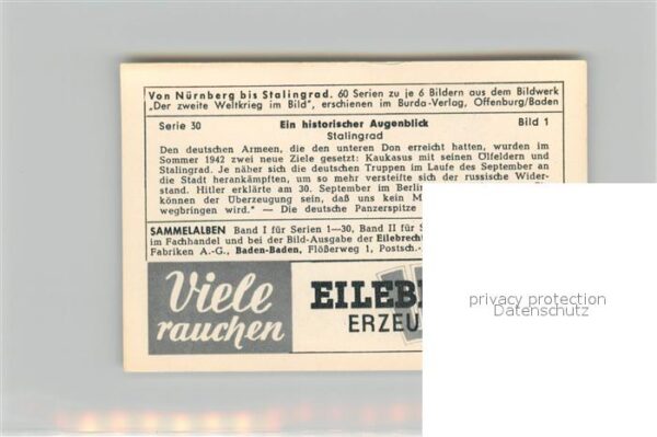 Militaria Deutschland WK2 Von Stalingrad bis N?rnberg Historische – Bild 2