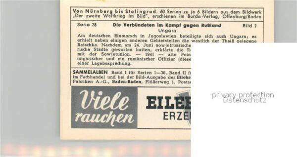 Militaria Deutschland WK2 Von N?rnberg bis Stalingrad Verb?ndete – Bild 2