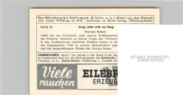 Militaria Deutschland WK2 Von N?rnberg bis Stalingrad Sieg reiht – Bild 2