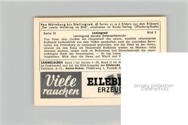 Militaria Deutschland WK2 Von N?rnberg bis Stalingrad Leningrad S – Bild 2