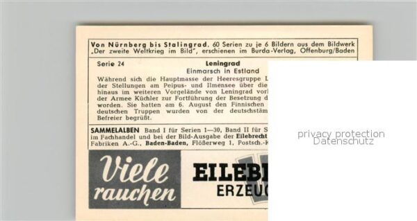 Militaria Deutschland WK2 Von N?rnberg bis Stalingrad Leningrad E – Bild 2