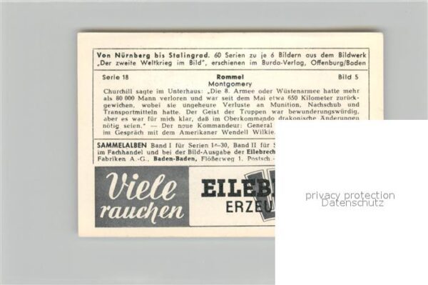 Militaria Deutschland WK2 Von N?rnberg bis Stalingrad Rommel Mont – Bild 2