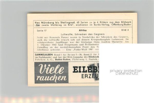 Militaria Deutschland WK2 Von N?rnberg bis Stalingrad Afrika Luft – Bild 2