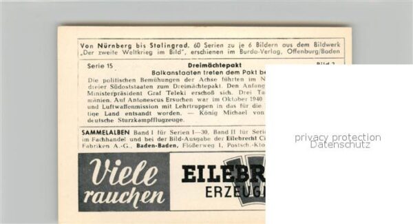 Militaria Deutschland WK2 Von N?rnberg bis Stalingrad Dreim?chtep – Bild 2