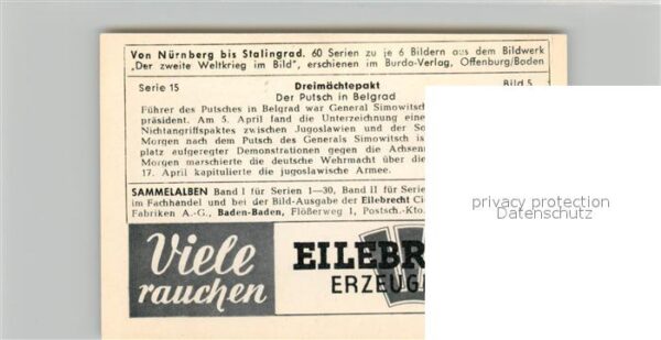 Militaria Deutschland WK2 Von N?rnberg bis Stalingrad Dreim?chtep – Bild 2