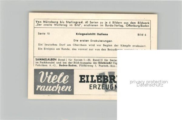 Militaria Deutschland WK2 Von N?rnberg bis Stalingrad Kriegseintr – Bild 2