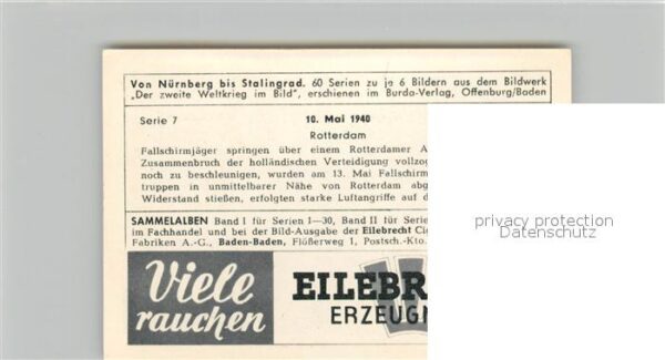 Militaria Deutschland WK2 Von N?rnberg bis Stalingrad 10. Mai 194 – Bild 2