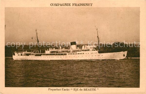 Schiffe Ships Navires Paquebot-Yacht Ile de Beaute