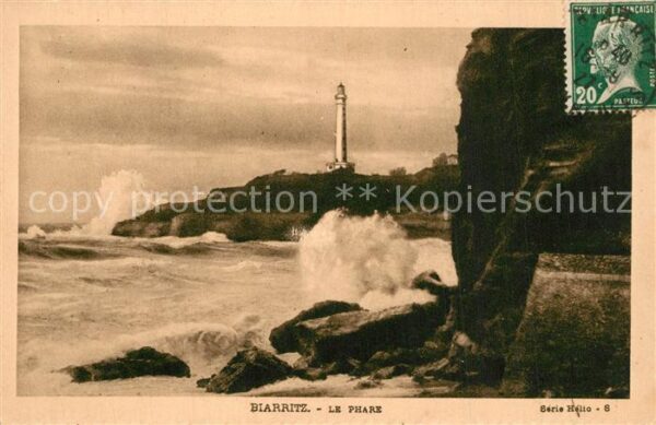 Leuchtturm Lighthouse Biarritz Phare