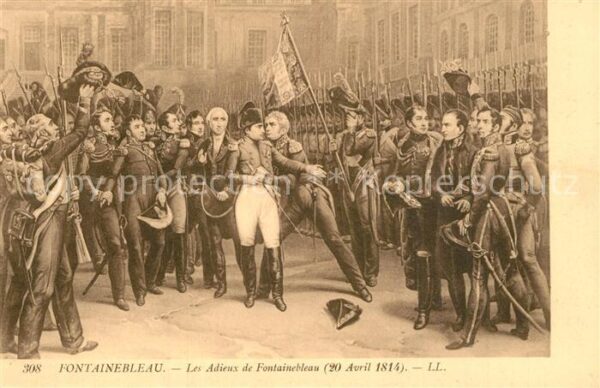 Napoleon Bonaparte Adieux de Fontainebleau 1814