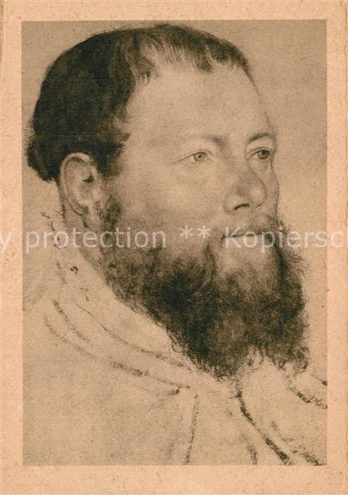 Kuenstlerkarte Lucas Cranach der ?ltere M?nnliches Bil