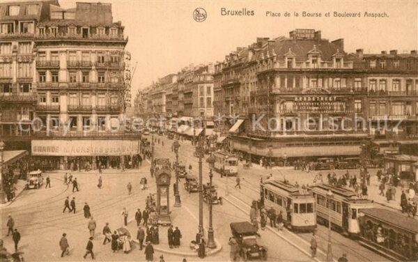 Strassenbahn Bruxelles Place de la Bourse Boulevard