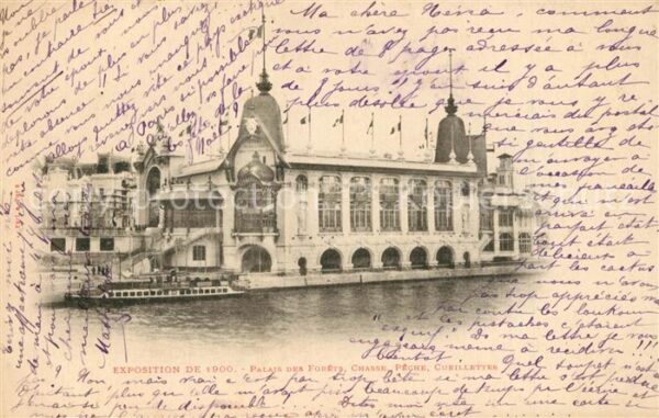 Exposition Universelle Paris 1900 Palais des Forets Chasse Peche Cueillet