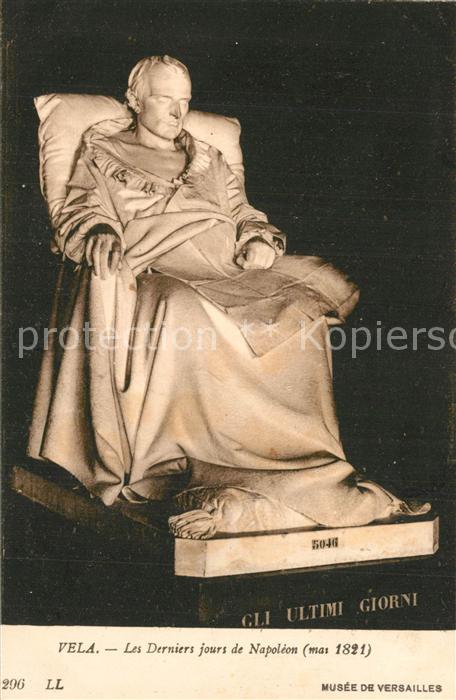 Skulpturen Napoleon Derniers jours Vela Musee de V