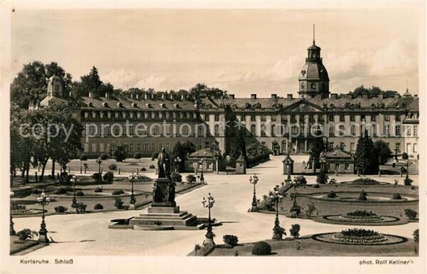 Foto Kellner Rolf Nr. 1160 Karlsruhe Residenzschloss