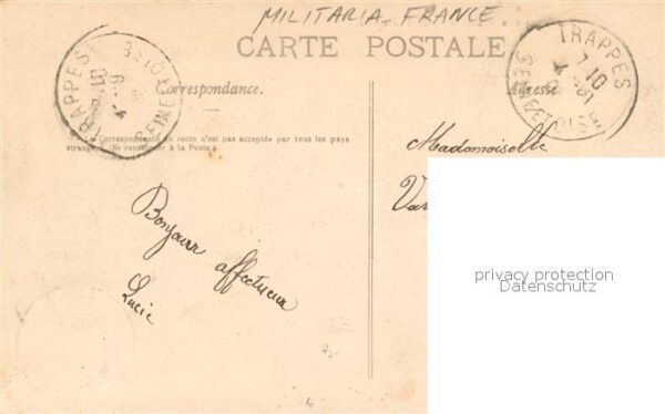 Militaria Frankreich Artilleurs aux Manoeuvres de Forteresse – Bild 2