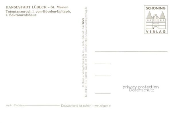 Kirchenorgel L?beck St. Marien Totentanzorgel Sakram – Bild 2