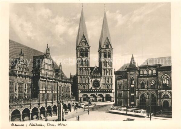 Strassenbahn Bremen Rathaus Dom B?rse