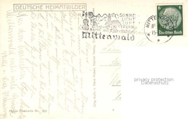 St Anton Kranzberg Berghütte gegen Wettersteinwand Serie D – Bild 2